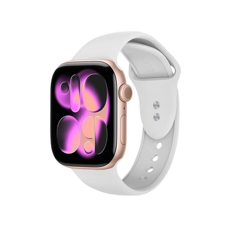 Crong Liquid - Cinturino per Apple Watch 38/40/41/42 mm (bianco) - 17