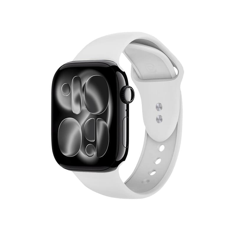 Crong Liquid - Cinturino per Apple Watch 38/40/41/42 mm (bianco) - 22
