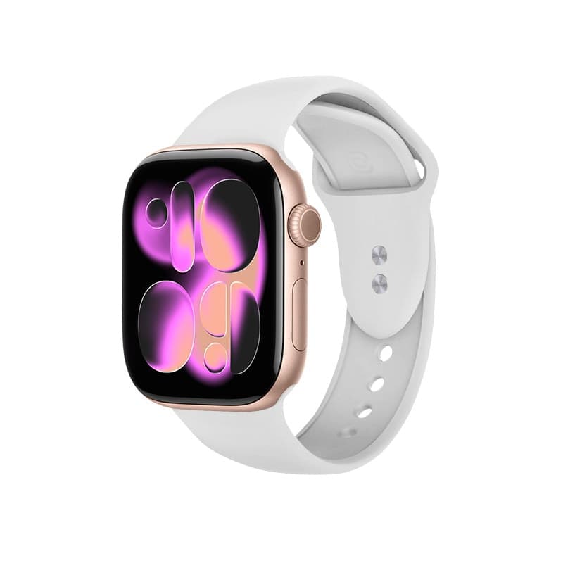 Crong Liquid - Cinturino per Apple Watch 38/40/41/42 mm (bianco) - 9