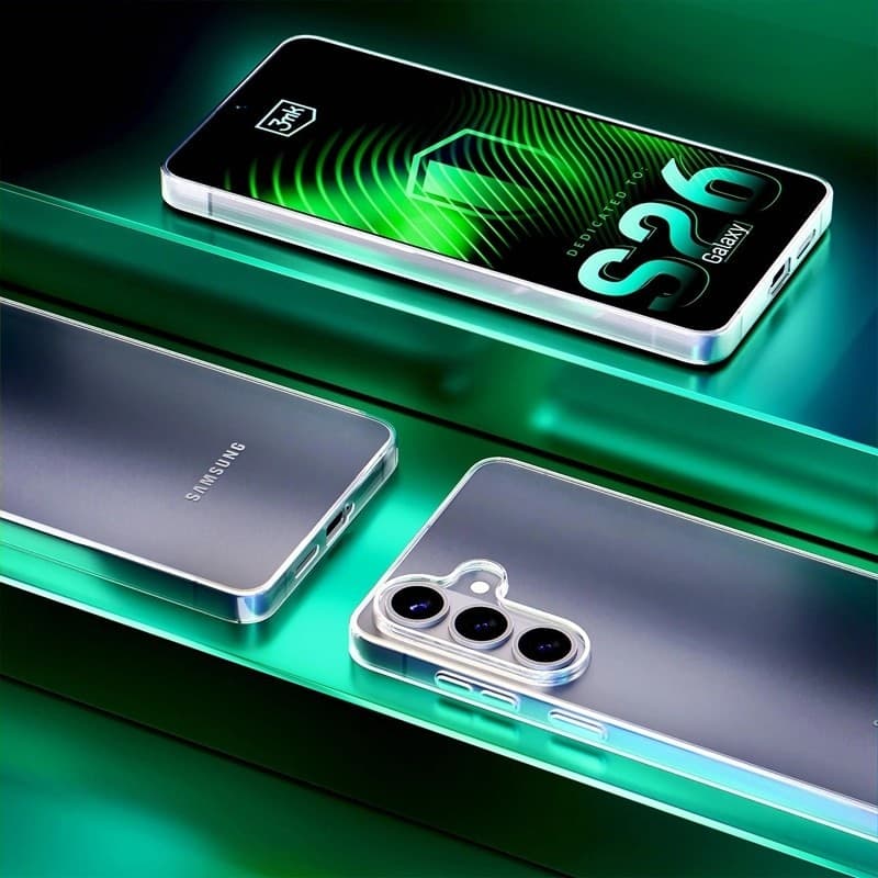 3mk Clear Case - Custodia per Samsung Galaxy S26 (trasparente) - 4