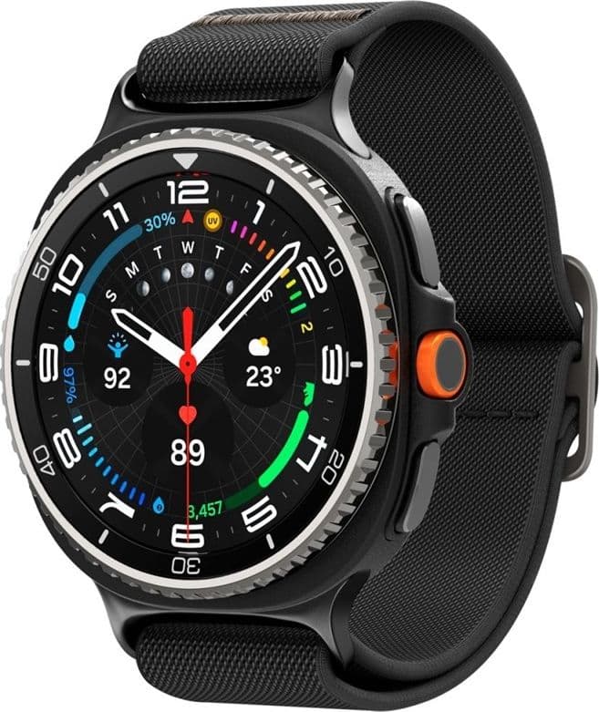 Spigen Fit Lite - Strap for Samsung Galaxy Watch 8 / 8 Classic 40 / 44 / 46 mm (Black) - 7