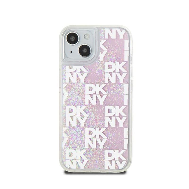 DKNY Liquid Glitter Multilogo - Case iPhone 15 / 14 / 13 (pink) - 3