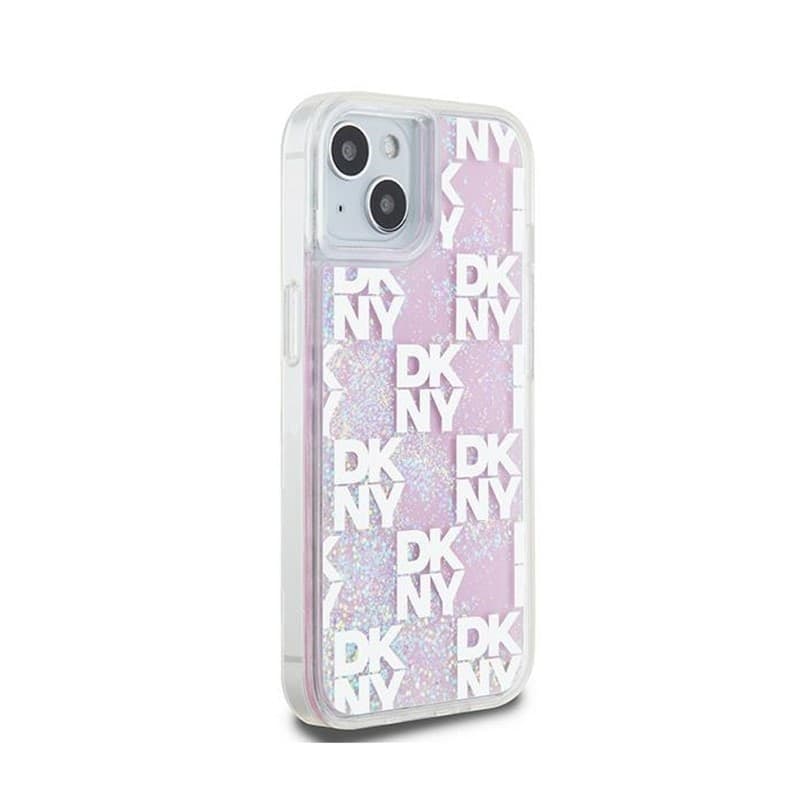 DKNY Liquid Glitter Multilogo - Case iPhone 15 / 14 / 13 (pink) - 4