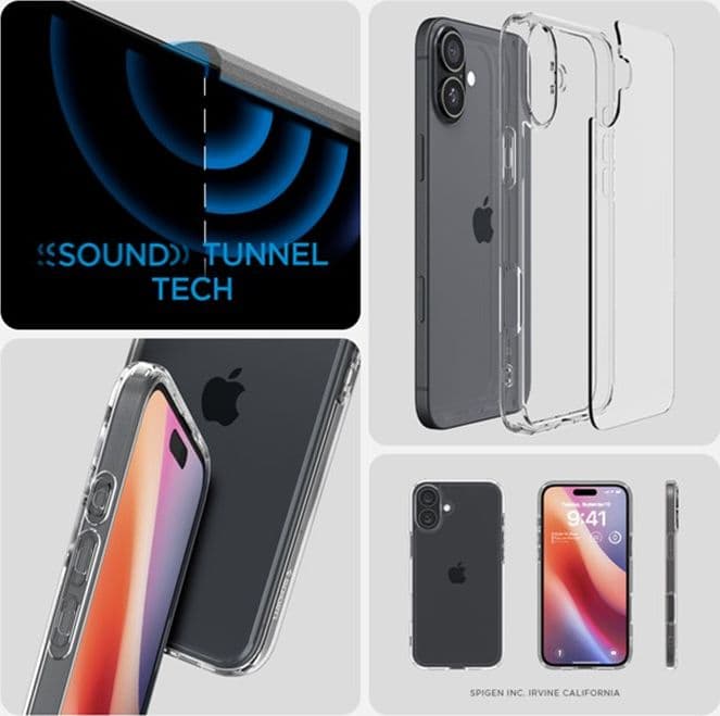 Spigen Ultra Hybrid - Case for iPhone 16 (Clear) - 8