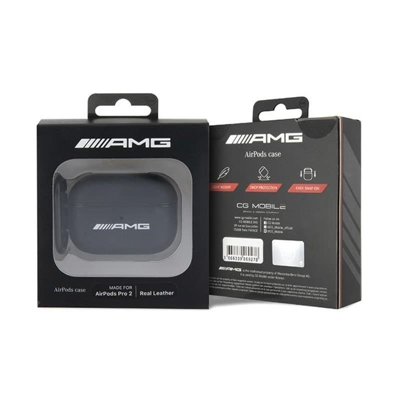 AMG Leather Big Logo - Case for AirPods Pro 2 (black) - 4