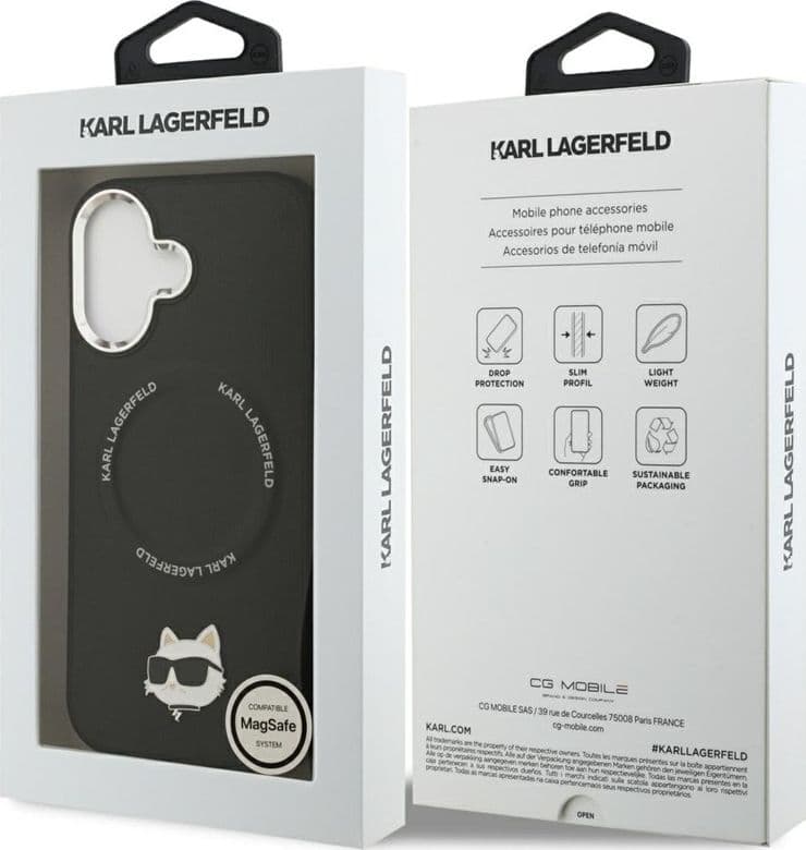 Karl Lagerfeld Choupette Pin MagSafe - Case iPhone 17 (black) - 8