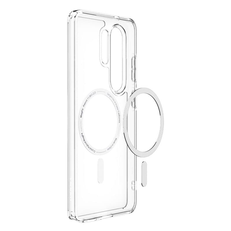 Spigen Ultra Hybrid Mag MagSafe - Custodia per Samsung Galaxy S26 Ultra (trasparente/bianca) - 5