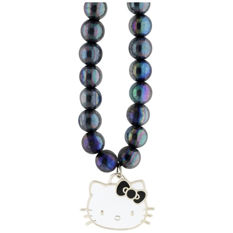 Hello Kitty Pearls Kitty Head - Phone Charm (Black) - 2