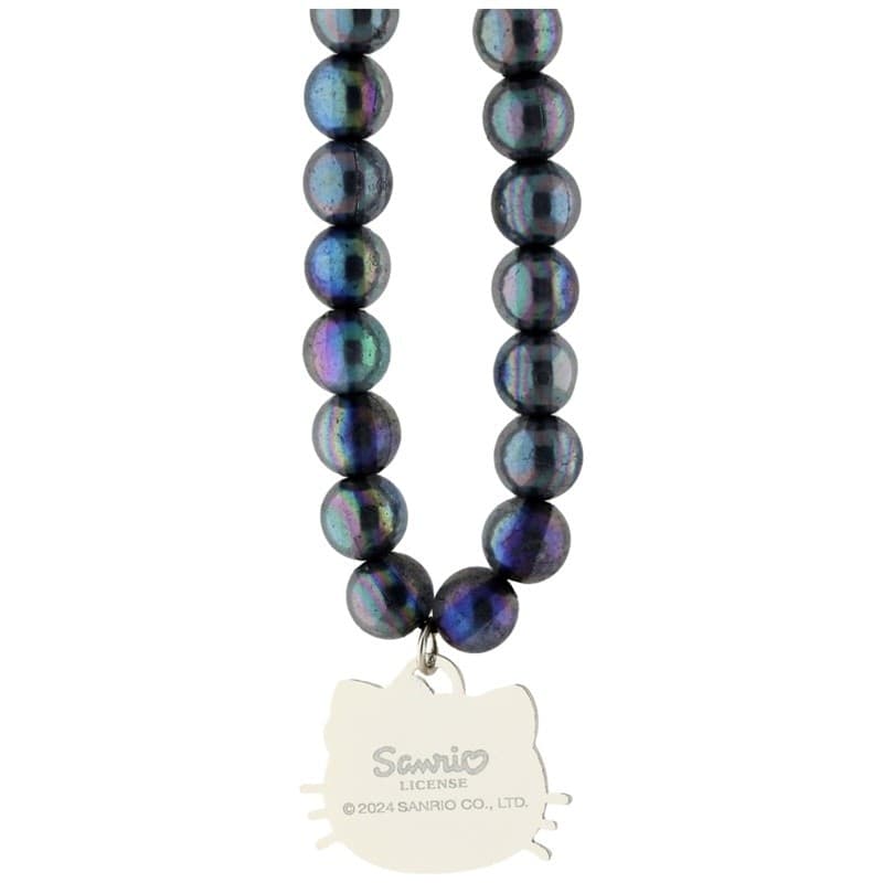 Hello Kitty Pearls Kitty Head - Phone Charm (Black) - 3