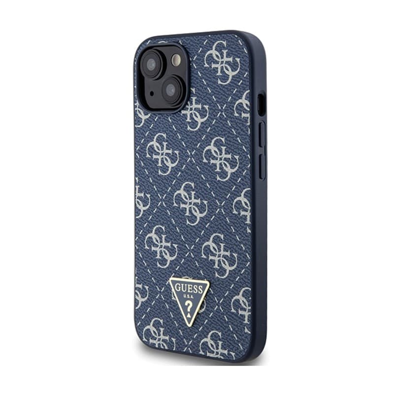 Guess 4G Triangle Metal Logo - Case for iPhone 15 Plus (blue) - 2