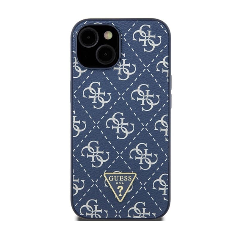 Guess 4G Triangle Metal Logo - Case for iPhone 15 Plus (blue) - 3