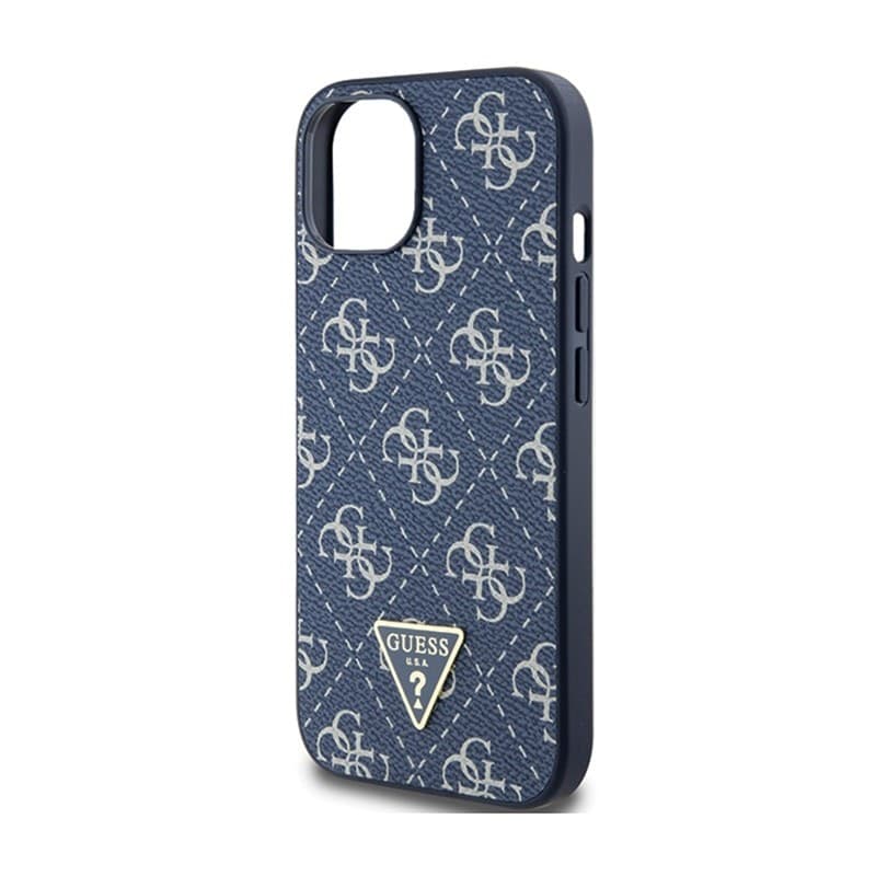 Guess 4G Triangle Metal Logo - Case for iPhone 15 Plus (blue) - 6