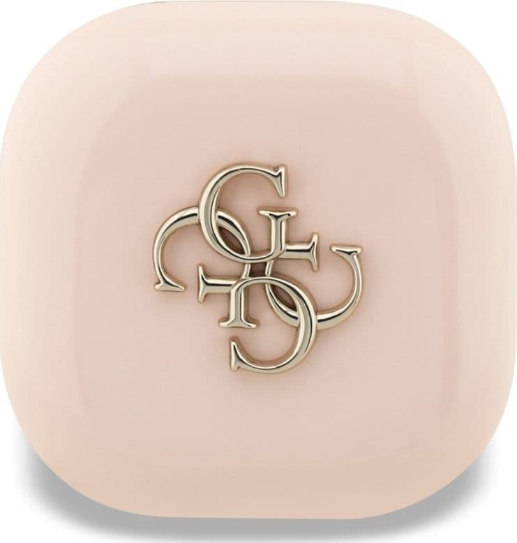 Guess 4G Metal Logo - TWS Bluetooth Earphones + Charging Case (Pink) - 2