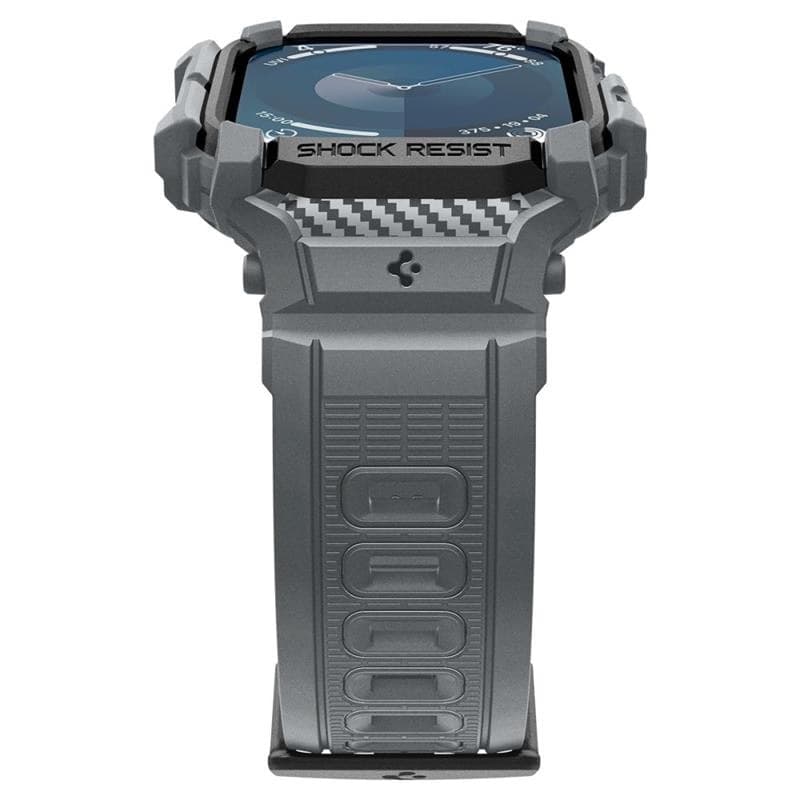 Spigen Rugged Armor Pro - Strap with Case for Apple Watch 10 46 mm (Dark Grey) - 5