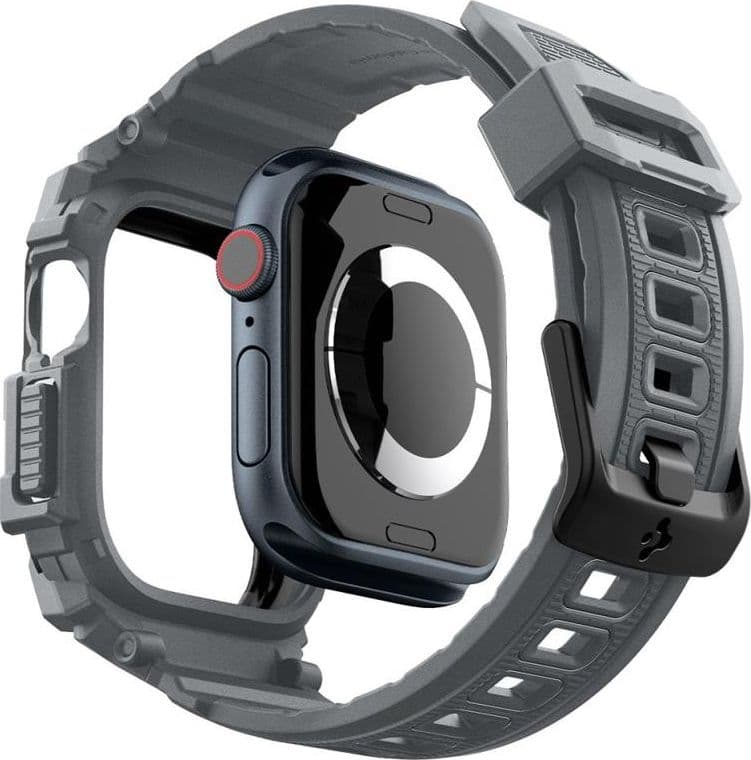 Spigen Rugged Armor Pro - Strap with Case for Apple Watch 10 46 mm (Dark Grey) - 8