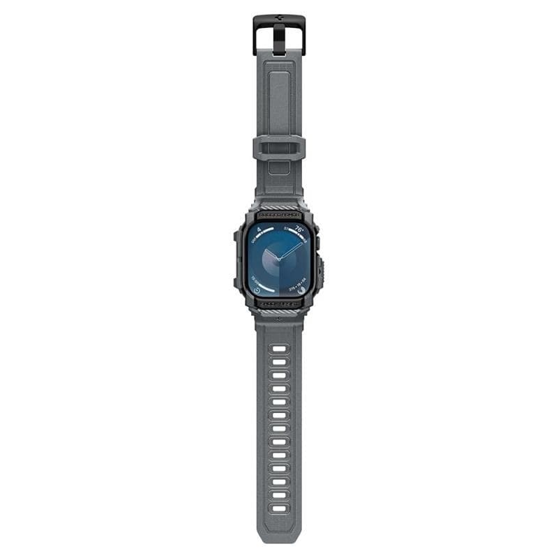 Spigen Rugged Armor Pro - Strap with Case for Apple Watch 10 46 mm (Dark Grey) - 9