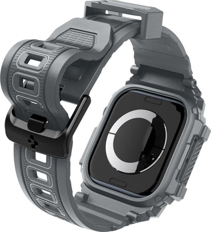 Spigen Rugged Armor Pro - Strap with Case for Apple Watch 10 46 mm (Dark Grey) - 10