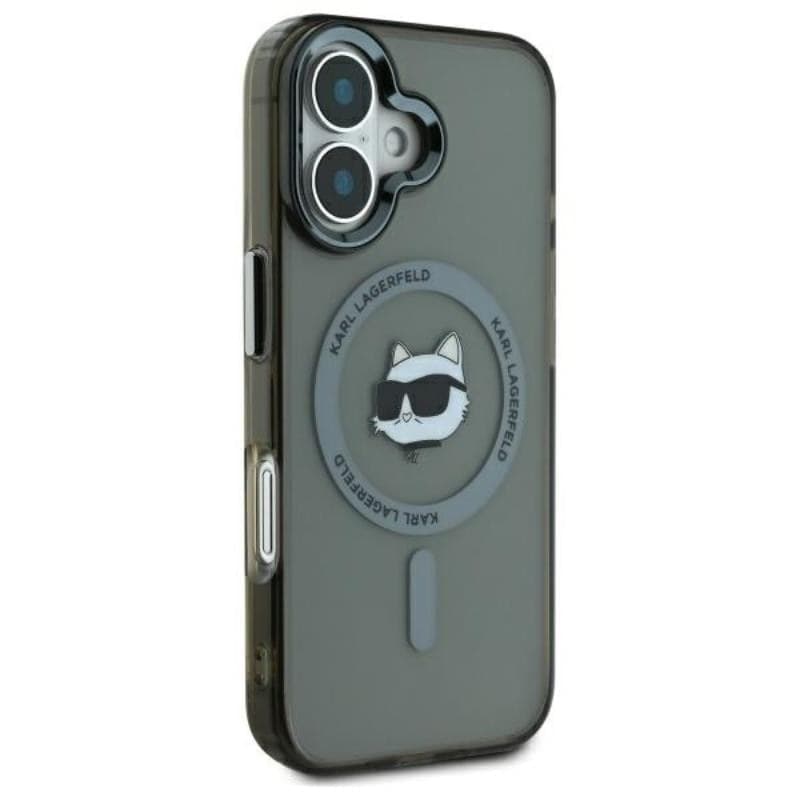 Karl Lagerfeld IML Metal Choupette Head MagSafe - Case for iPhone 16 (black) - 4
