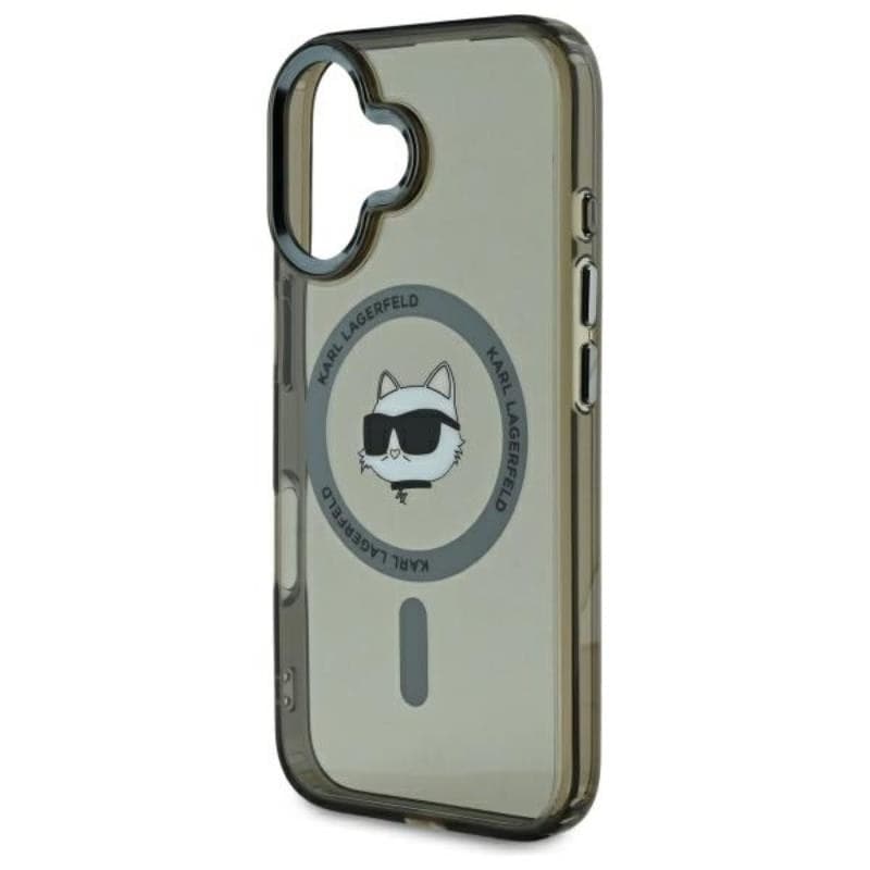 Karl Lagerfeld IML Metal Choupette Head MagSafe - Case for iPhone 16 (black) - 6