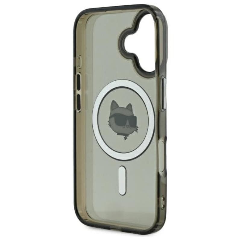 Karl Lagerfeld IML Metal Choupette Head MagSafe - Case for iPhone 16 (black) - 7