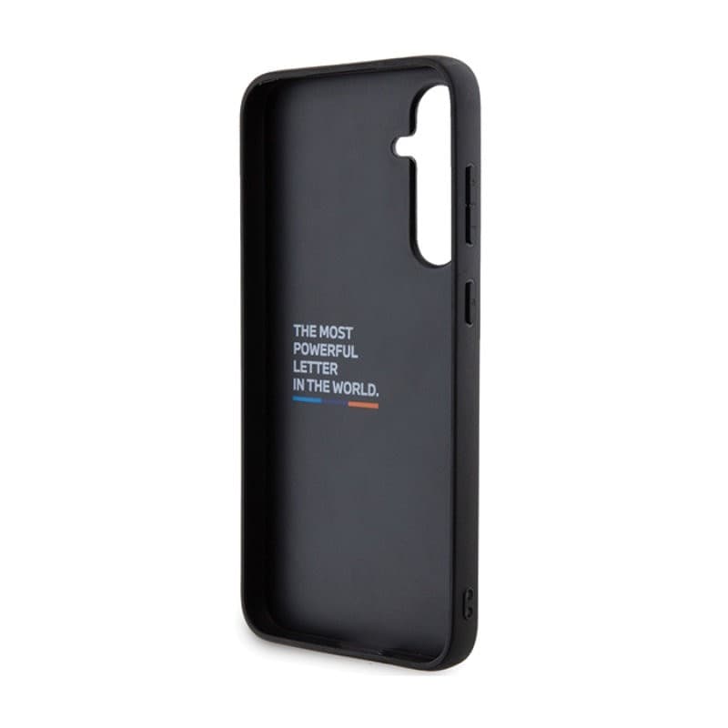BMW Leather Carbon Blue Line - Samsung Galaxy S23 FE Case (black) - 6