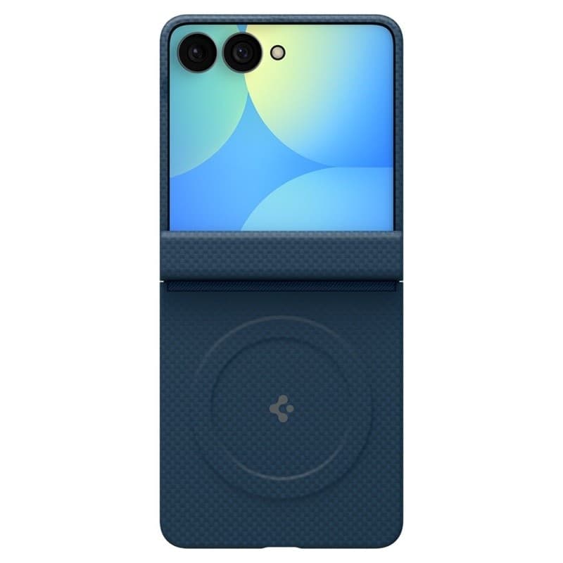 Spigen AirSkin Aramid MagSafe - Custodia per Samsung Galaxy Z Flip 8 (Blu navy) - 3