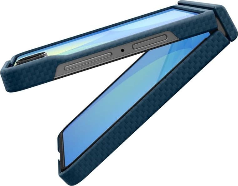 Spigen AirSkin Aramid MagSafe - Custodia per Samsung Galaxy Z Flip 8 (Blu navy) - 5