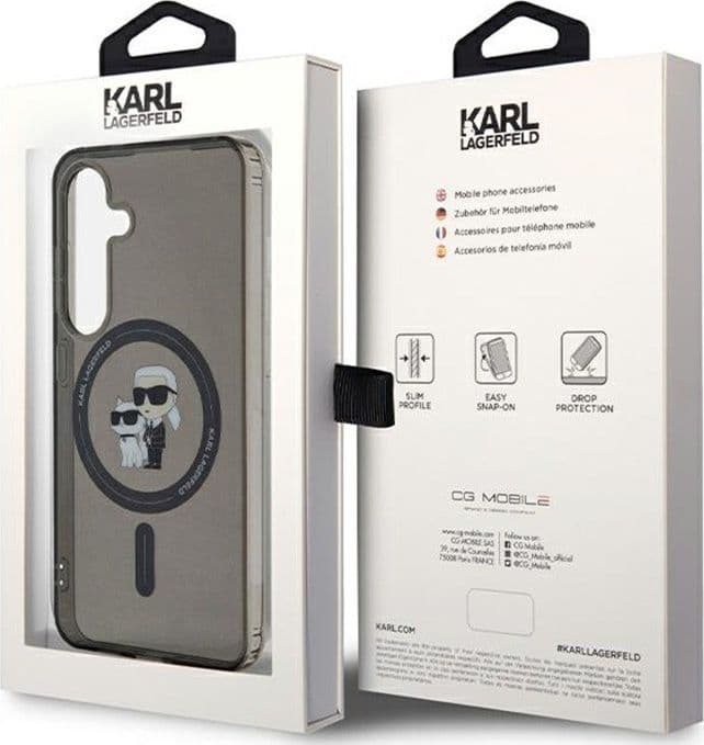 Karl Lagerfeld IML Karl & Choupette Glitter MagSafe - Samsung Galaxy S24 Case (black) - 8