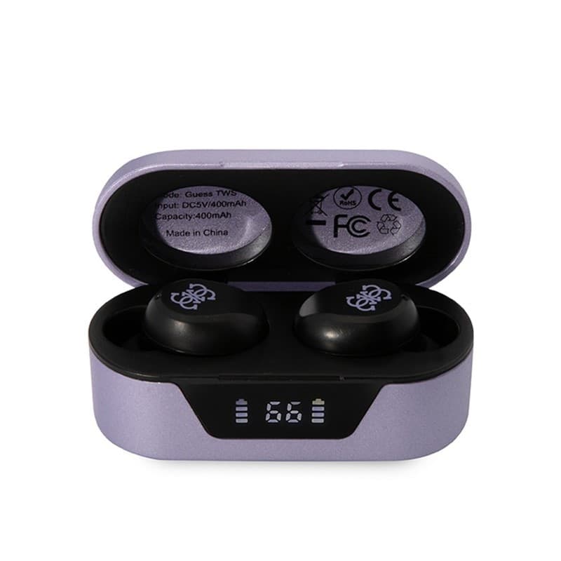 Guess True Wireless Earphones BT5.0 5H - TWS earphones + charging case (purple) - 2