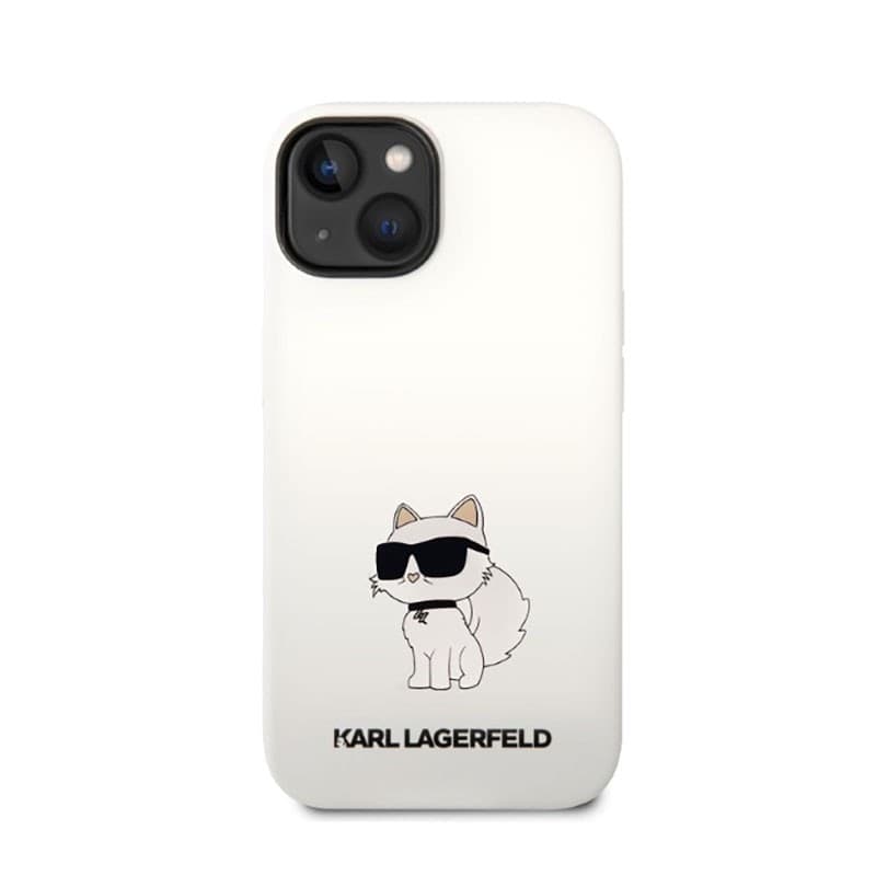 Karl Lagerfeld Silicone NFT Choupette - Case for iPhone 14 Plus (White) - 3