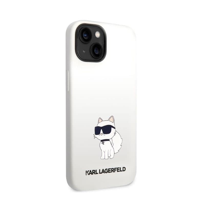 Karl Lagerfeld Silicone NFT Choupette - Case for iPhone 14 Plus (White) - 4