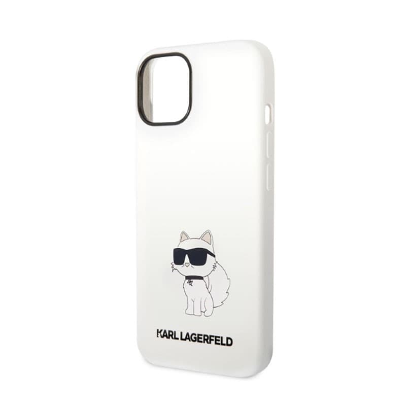 Karl Lagerfeld Silicone NFT Choupette - Case for iPhone 14 Plus (White) - 6