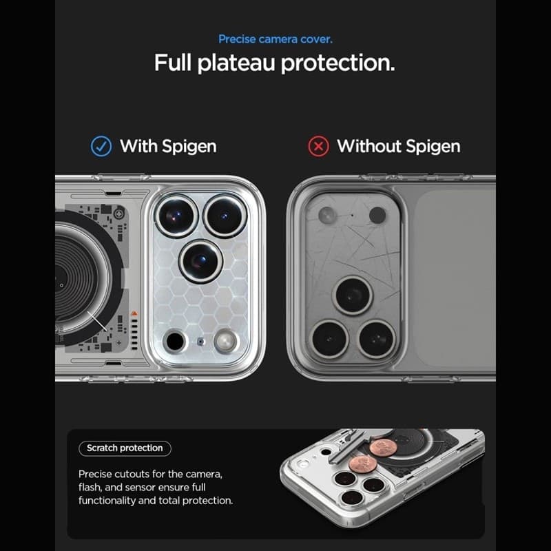 Spigen Ultra Hybrid Mag MagSafe - Custodia per iPhone 18 Pro / 17 Pro (Neo One) - 8
