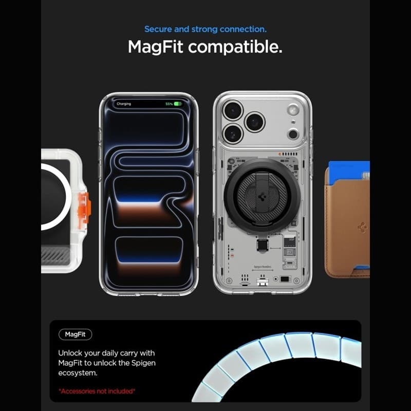 Spigen Ultra Hybrid Mag MagSafe - Custodia per iPhone 18 Pro / 17 Pro (Neo One) - 9