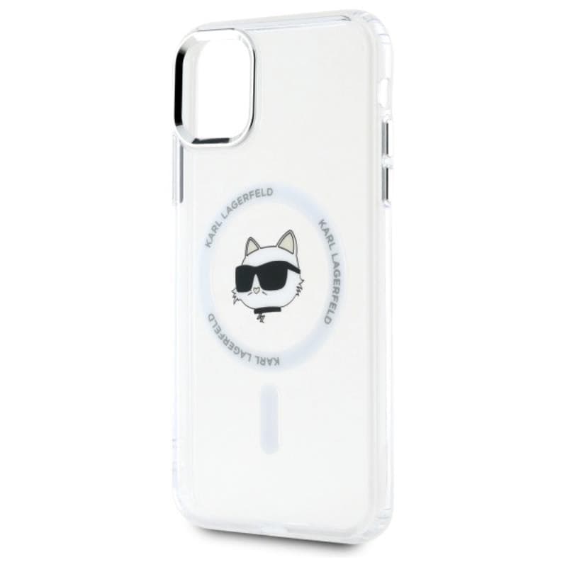 Karl Lagerfeld IML Metal Choupette Head MagSafe - Case for iPhone 11 (White) - 6
