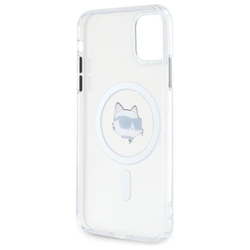 Karl Lagerfeld IML Metal Choupette Head MagSafe - Case for iPhone 11 (White) - 7