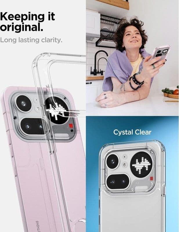 Spigen Ultra Hybrid - Case for Nothing Phone 4a Pro (Crystal Clear) - 5