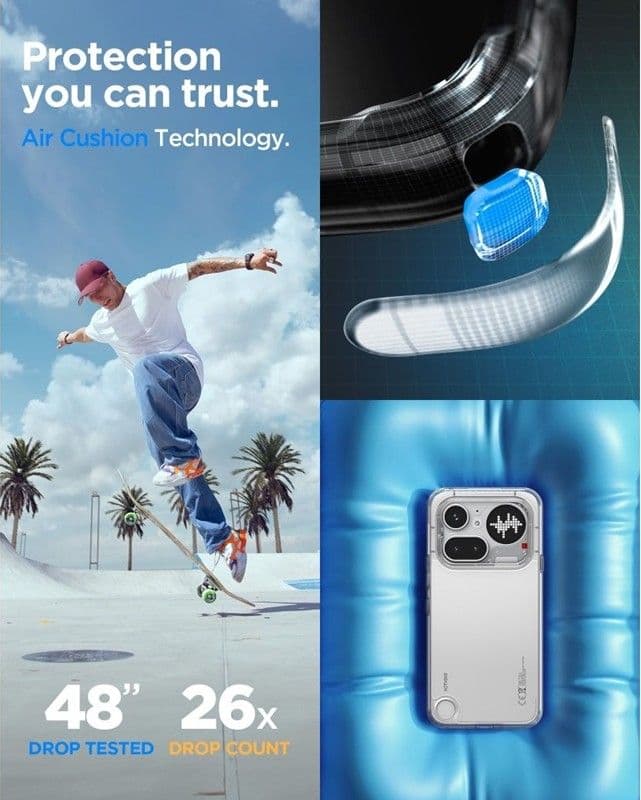 Spigen Ultra Hybrid - Case for Nothing Phone 4a Pro (Crystal Clear) - 6