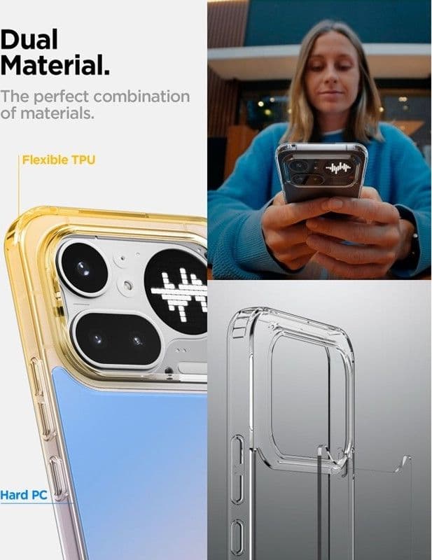 Spigen Ultra Hybrid - Case for Nothing Phone 4a Pro (Crystal Clear) - 7