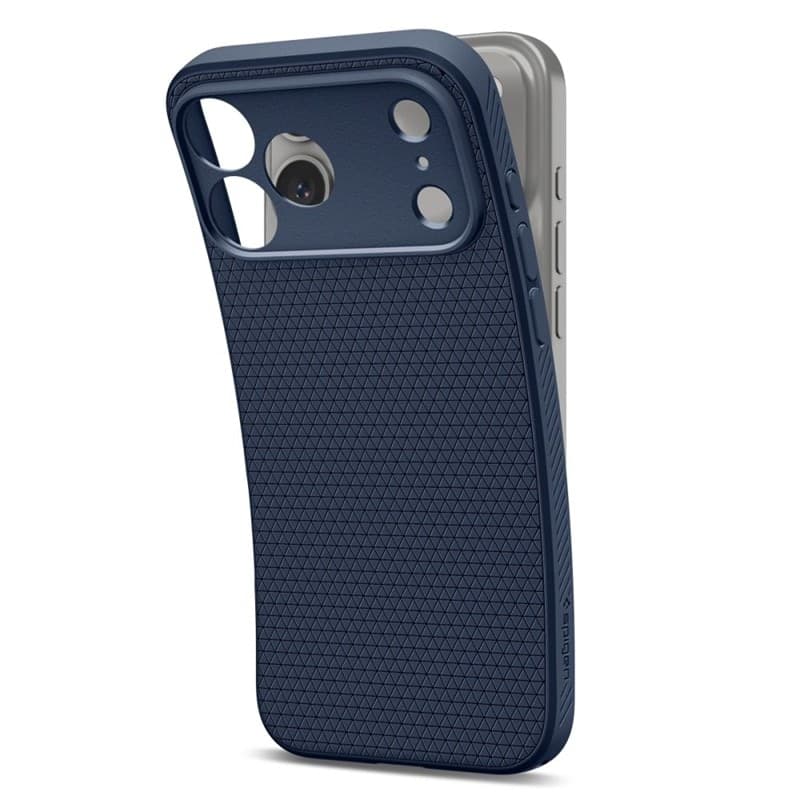 Spigen Liquid Air - Custodia per iPhone 18 Pro / 17 Pro (Blu navy) - 4