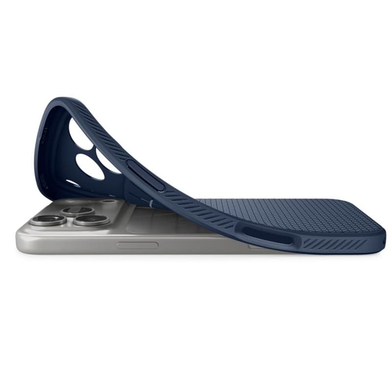 Spigen Liquid Air - Custodia per iPhone 18 Pro / 17 Pro (Blu navy) - 5