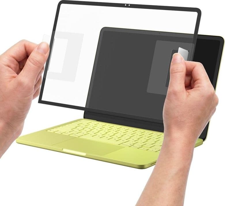 Spigen Glas.tR Slim FC - Vetro temperato per MacBook Neo (cornice nera) - 4