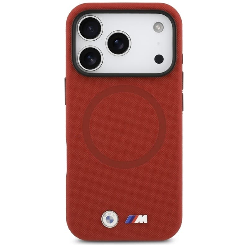 BMW M FW Metal Logo MagSafe - Case iPhone 17 Pro (red) - 3
