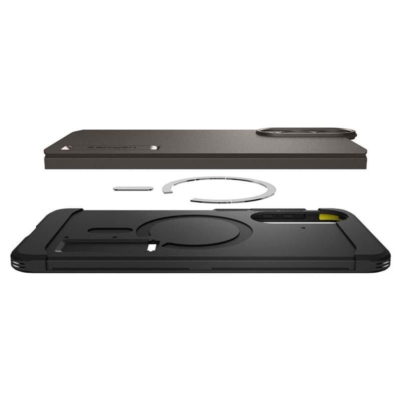 Spigen Tough Armor MagSafe - Case for Samsung Galaxy S25 Edge (Gunmetal) - 8