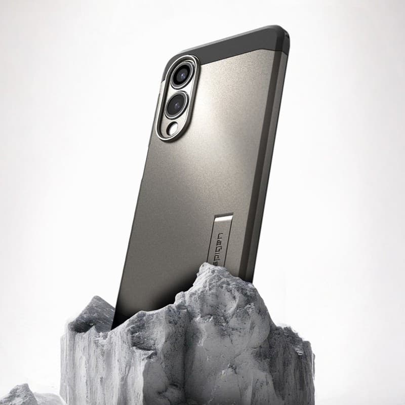 Spigen Tough Armor MagSafe - Case for Samsung Galaxy S25 Edge (Gunmetal) - 10