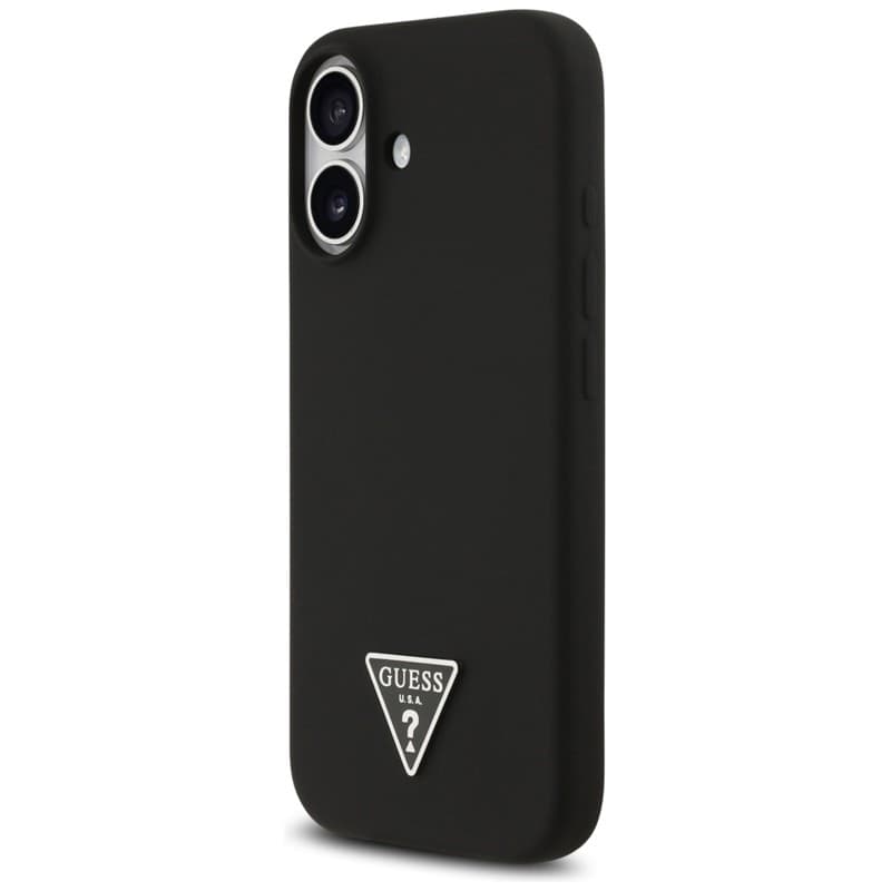 Guess Silicone Triangle Logo MagSafe - Case iPhone 17 (black) - 2