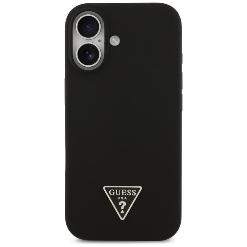 Guess Silicone Triangle Logo MagSafe - Case iPhone 17 (black) - 3