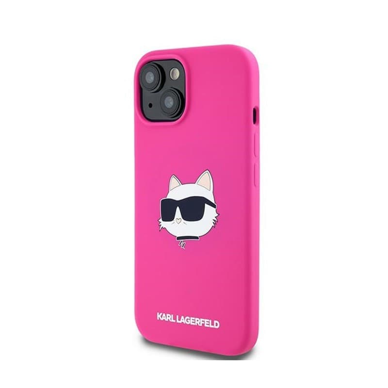 Karl Lagerfeld Silicone Choupette Head MagSafe - iPhone 15 Plus / 14 Plus Case (pink) - 2