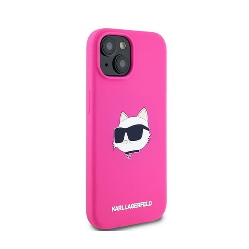 Karl Lagerfeld Silicone Choupette Head MagSafe - iPhone 15 Plus / 14 Plus Case (pink) - 4