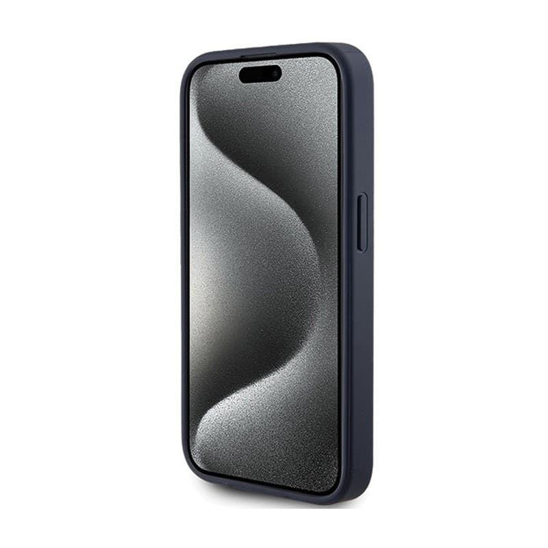 Guess 4G Triangle Metal Logo - Case for iPhone 15 Pro (blue) - 5